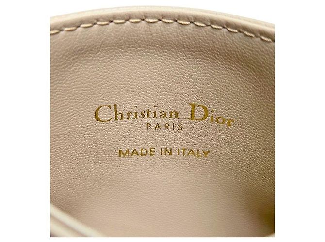 Dior Kartenetui Beige Leder - Ansicht 7