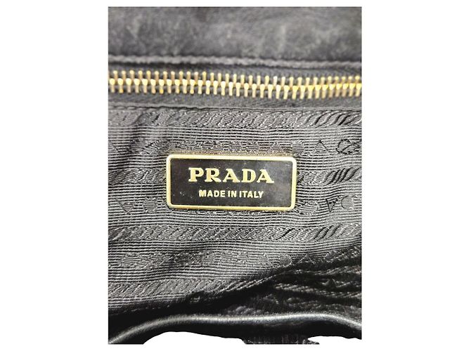 Prada Borsa a tracolla Nappa Gofer Gold - vista 11