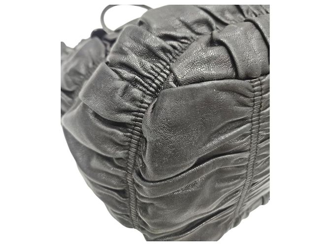 Prada Borsa a tracolla Nappa Gofer Gold - vista 7