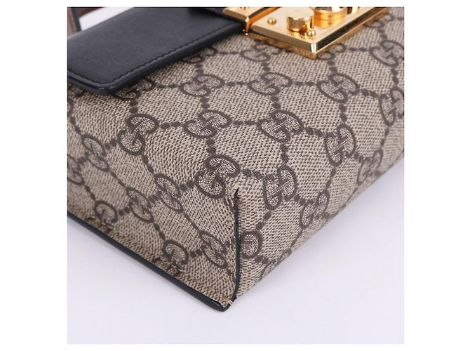 Padlock Gucci Mini mala de mão com cadeado GG e ferragens douradas - vista 10