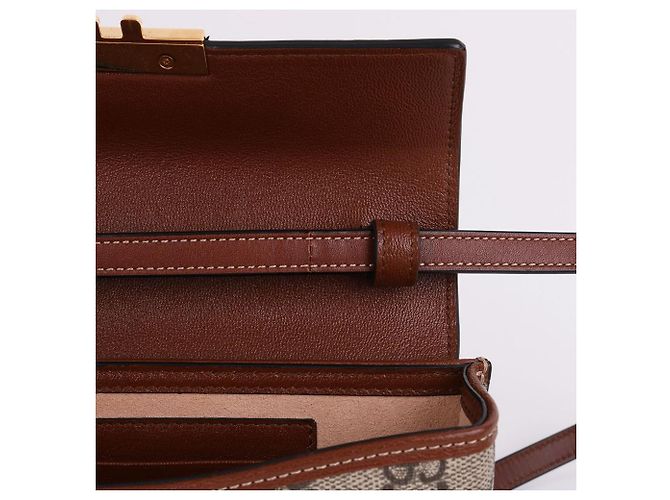 Padlock Gucci Mini mala de mão com cadeado GG e ferragens douradas - vista 12