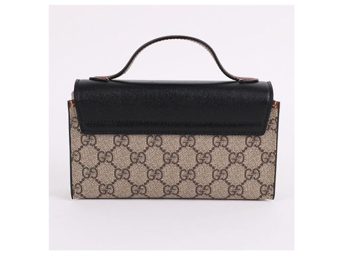 Padlock Gucci Mini mala de mão com cadeado GG e ferragens douradas - vista 6