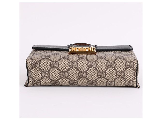 Padlock Gucci Mini mala de mão com cadeado GG e ferragens douradas - vista 9
