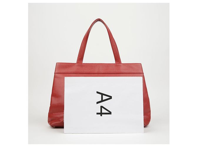 Chanel Borsa a spalla Tote Logo CC (Red) - vista 8
