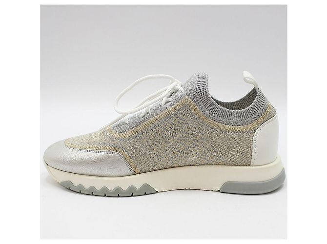 Hermès Sneakers Metallic Knit Addict - vista 3