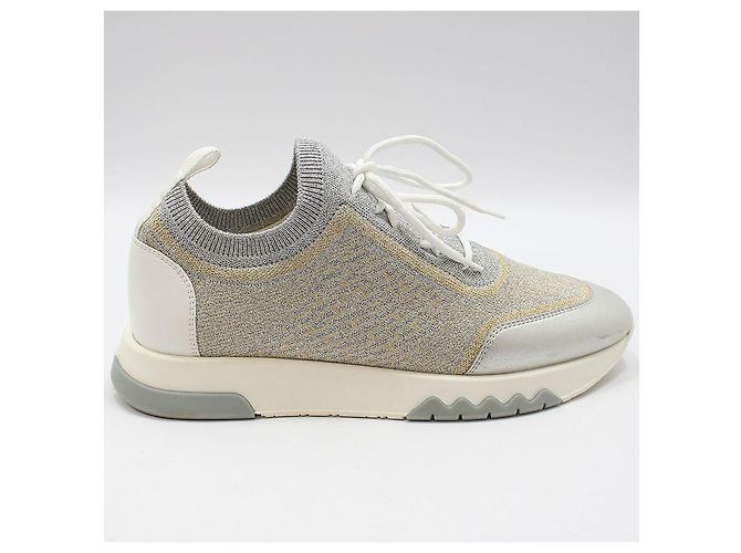 Hermès Sneakers Metallic Knit Addict - vista 4