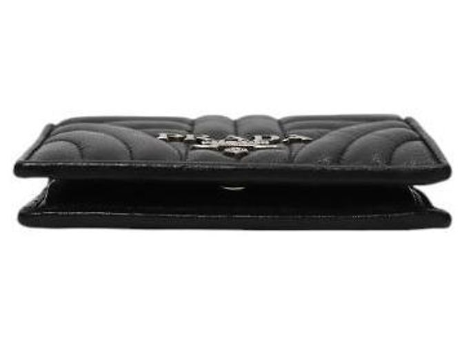 Cartera Prada Diagram de cuero negro - vista 4