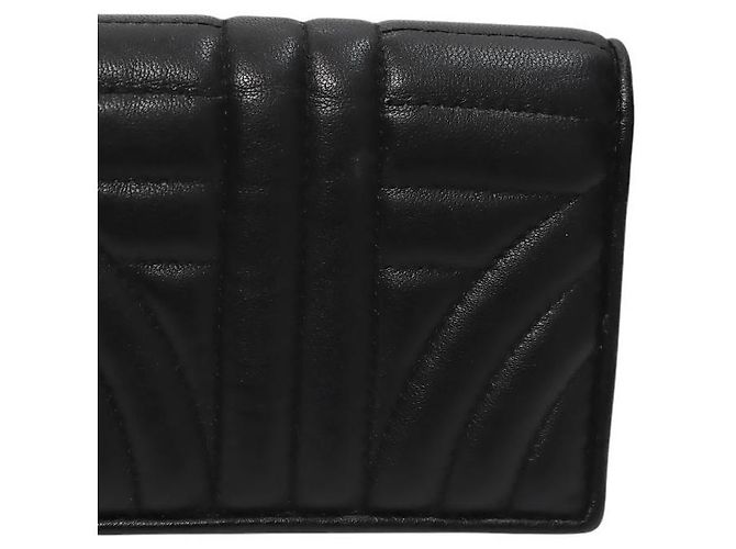 Cartera Prada Diagram de cuero negro - vista 7