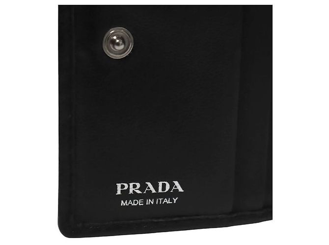 Cartera Prada Diagram de cuero negro - vista 8