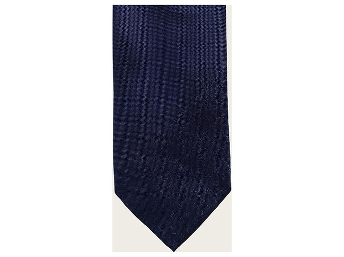Louis Vuitton Cravatta sfumata Monogram blu - vista 2