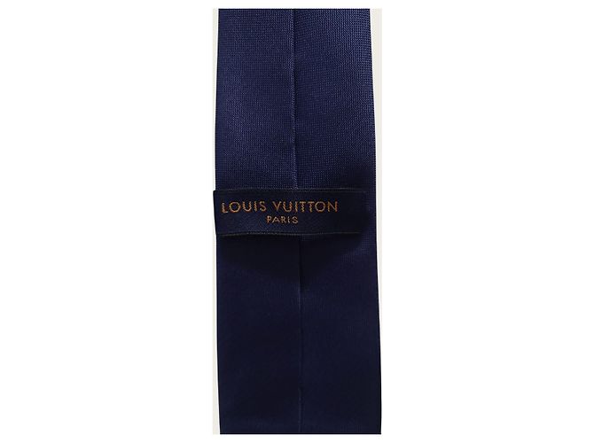 Louis Vuitton Cravatta sfumata Monogram blu - vista 4