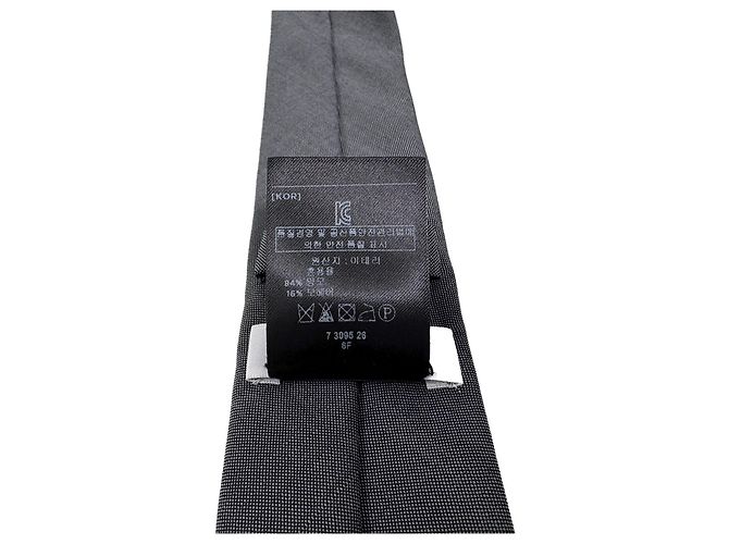 Thom Browne Wool Tie Medium Grey - view 7