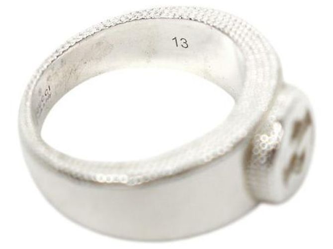 Gucci Interlocking Silver Ring - view 7
