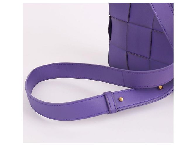 Bottega Veneta Borsa a tracolla Cassette Small Viola - vista 5