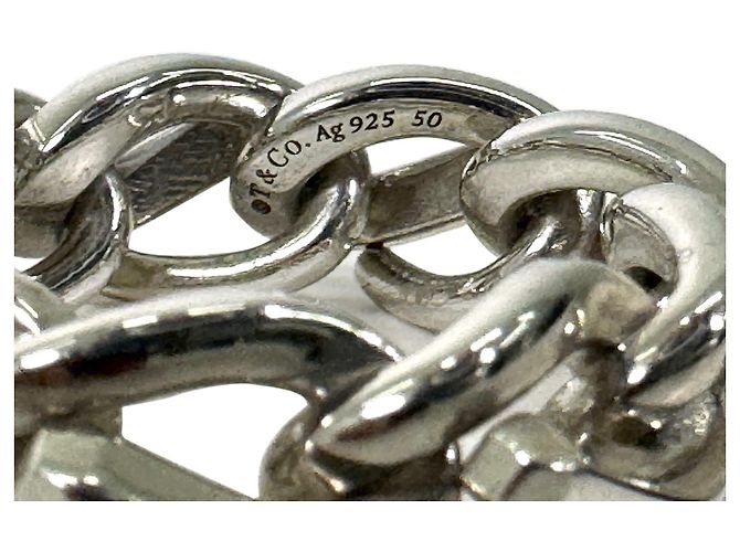 Tiffany & Co Anello a maglie Forge da uomo in argento sterling - vista 10