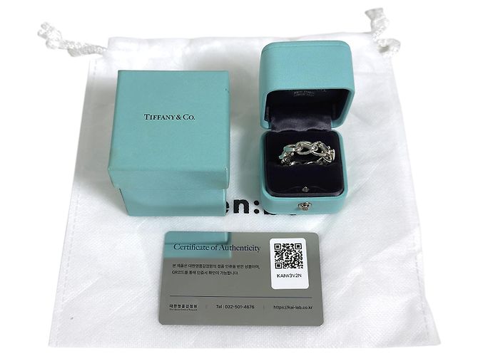 Tiffany & Co Anello a maglie Forge da uomo in argento sterling - vista 11