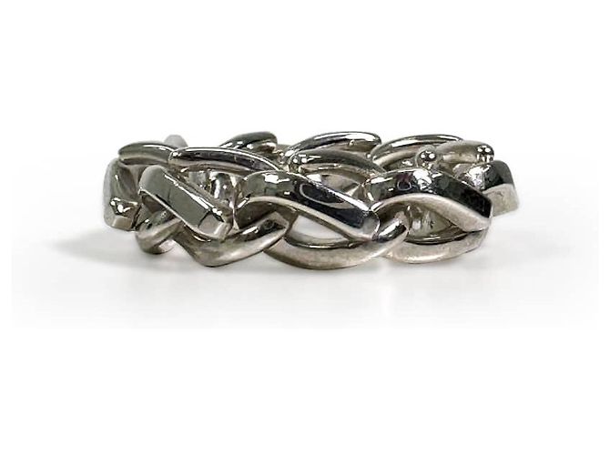 Tiffany & Co Anello a maglie Forge da uomo in argento sterling - vista 5