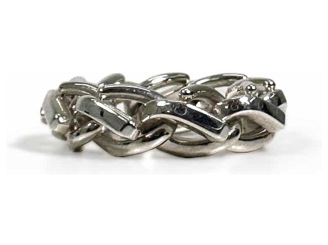 Tiffany & Co Anello a maglie Forge da uomo in argento sterling - vista 6