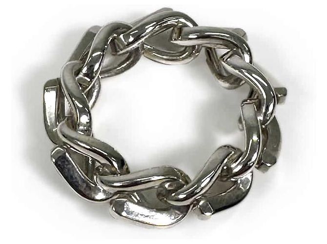 Tiffany & Co Anello a maglie Forge da uomo in argento sterling - vista 8