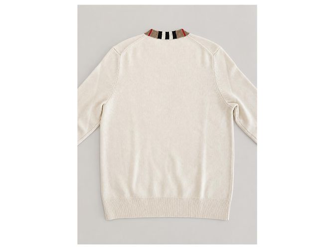 Burberry Strickpullover für Damen aus Wolle und Kaschmir, Natural White - Ansicht 15