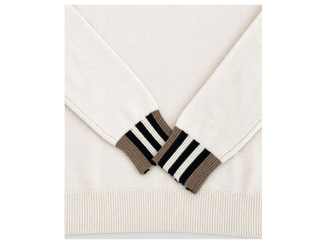 Burberry Strickpullover für Damen aus Wolle und Kaschmir, Natural White - Ansicht 3