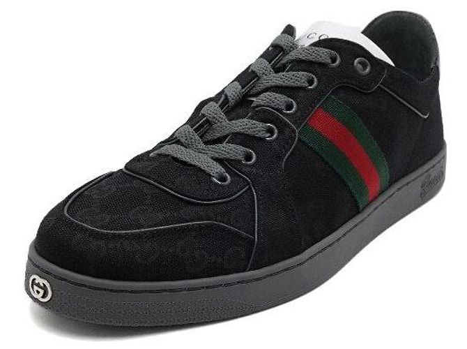 Gucci Sneakers basse elasticizzate da uomo - Nero - vista 2