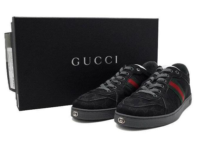 Gucci Sneakers basse elasticizzate da uomo - Nero - vista 9