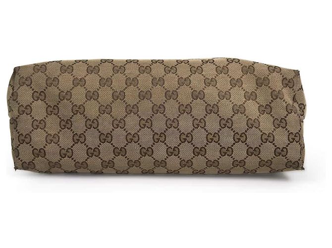 Gucci Borsa a tracolla a righe jacquard logo GG Marrone - vista 6