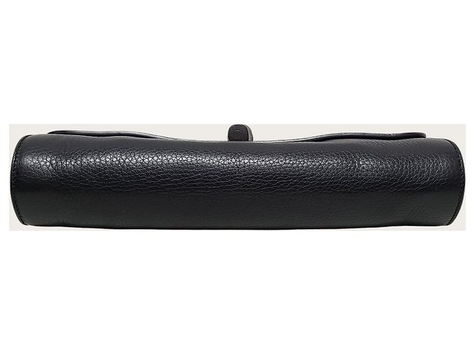 Bamboo Gucci Borsa a pochette Daily in pelle nera con bambù - vista 6