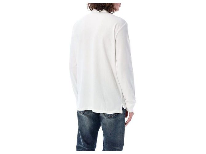 Ralph Lauren Langarm Polohemd Weiß - Ansicht 5