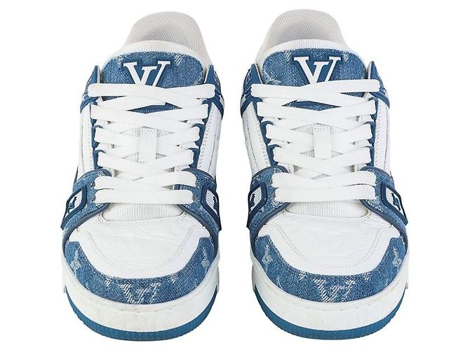 Louis Vuitton Baskets Denim LV Trainer Taille - vue 2
