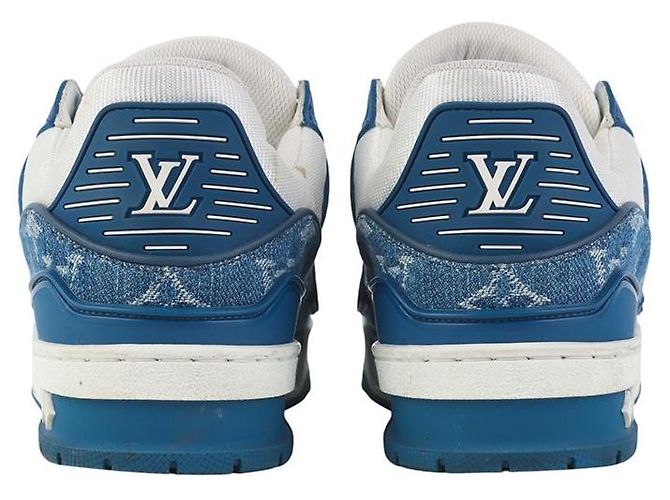 Louis Vuitton Baskets Denim LV Trainer Taille - vue 4