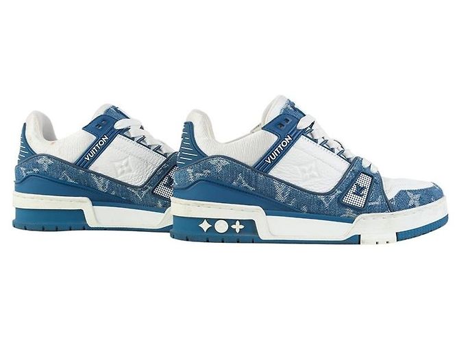 Louis Vuitton Baskets Denim LV Trainer Taille - vue 6