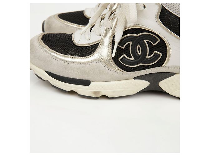 Chanel Sneakers Cruise Multi Color Black Ivory - vista 7