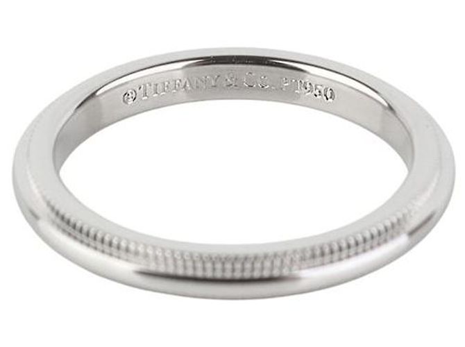 Tiffany & Co Platin Milgrain Ring Größe - Ansicht 4