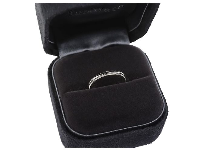 Tiffany & Co Platin Milgrain Ring Größe - Ansicht 5