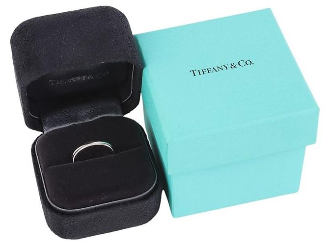 Tiffany & Co Platin Milgrain Ring Größe - Ansicht 6