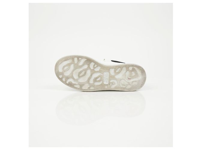 Alexander Mcqueen Sneakers Oversole White Black Tab - vista 10