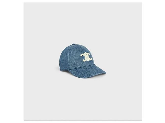 Céline Triomphe Baseball Cap Union Wash Denim - Ansicht 2