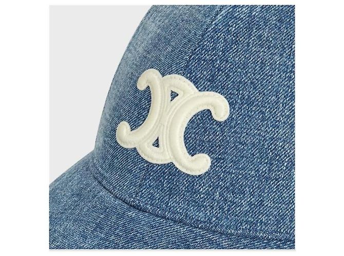 Céline Triomphe Baseball Cap Union Wash Denim - Ansicht 6