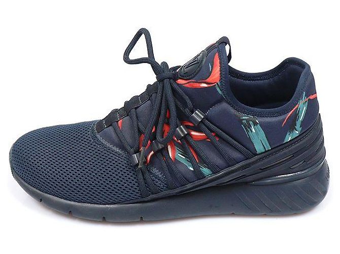 Louis Vuitton Sneakers Fasttrain da donna in mesh e neoprene Navy - vista 3