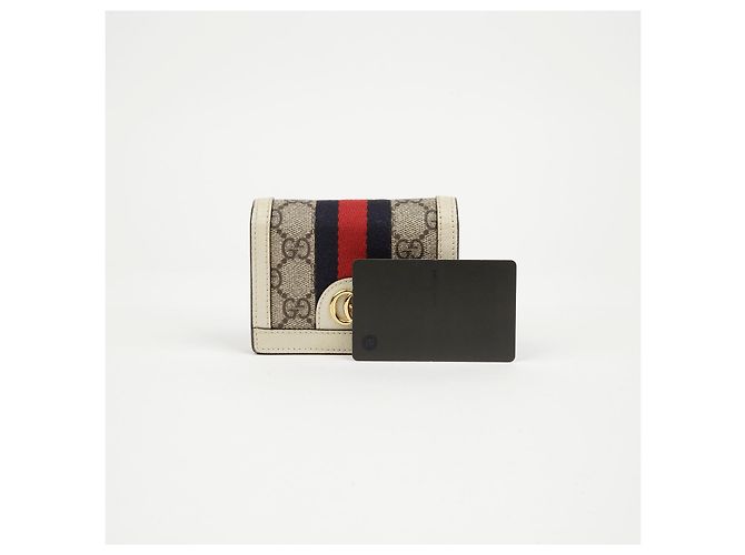 Gucci Tarjetero Ophidia GG Blanco - vista 14