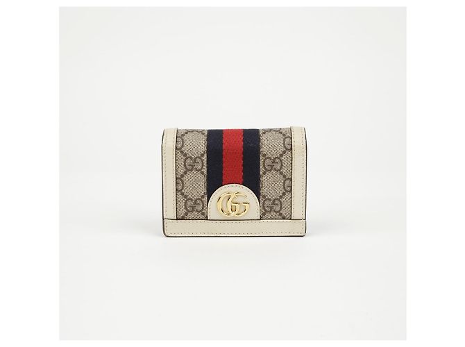 Gucci Tarjetero Ophidia GG Blanco - vista 2