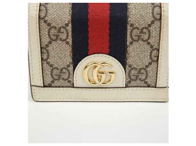 Gucci Tarjetero Ophidia GG Blanco - vista 3