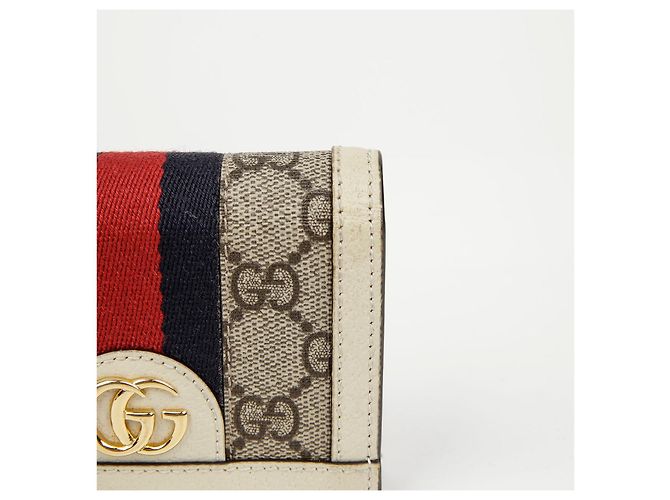 Gucci Tarjetero Ophidia GG Blanco - vista 5