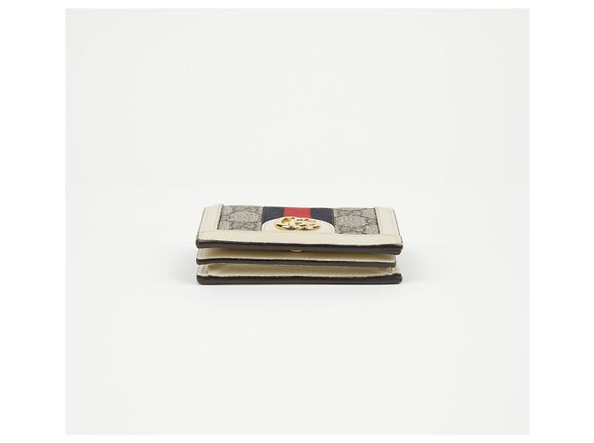 Gucci Tarjetero Ophidia GG Blanco - vista 8