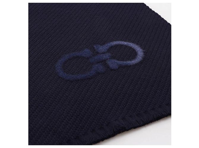 Sciarpa in jacquard Salvatore Ferragamo blu - vista 3