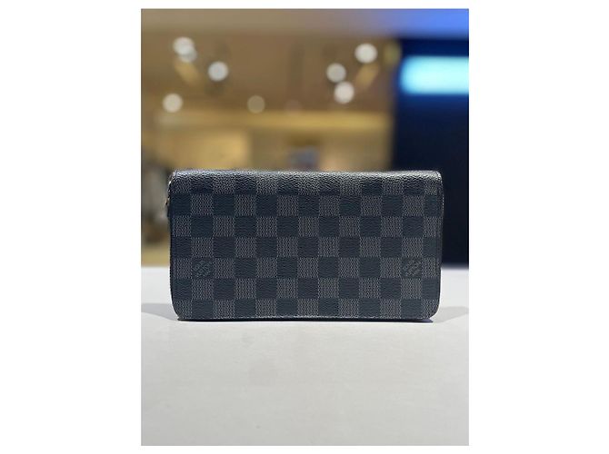 Louis Vuitton Portafoglio lungo con cerniera Damier Graphite - vista 2