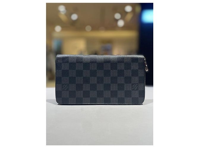 Louis Vuitton Portafoglio lungo con cerniera Damier Graphite - vista 5