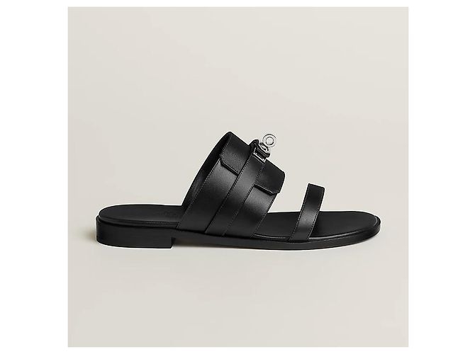 Hermès Sandali Ciabatte Kelly Buckle Noir - vista 4